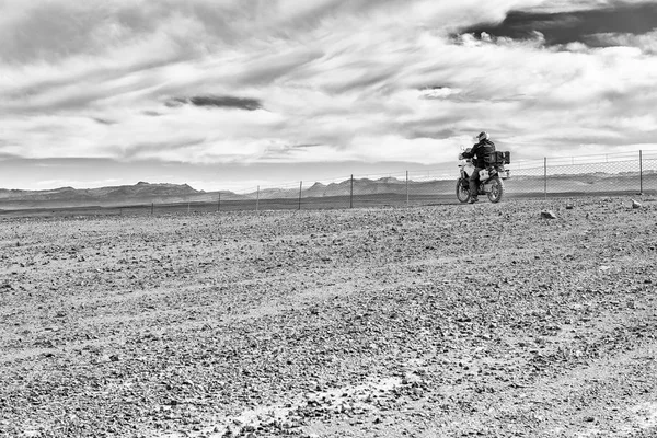 Tankwa Karoo National Park África Sul Agosto 2018 Motocicleta Tankwa — Fotografia de Stock