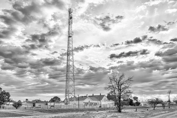 Carnavon Jižní Afrika Září 2018 Ranní Pouliční Scény Telekomunikační Věže — Stock fotografie