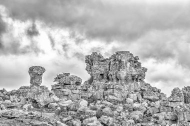 Kaya oluşumları Truitjieskraal Cederberg dağlarda at. Mo
