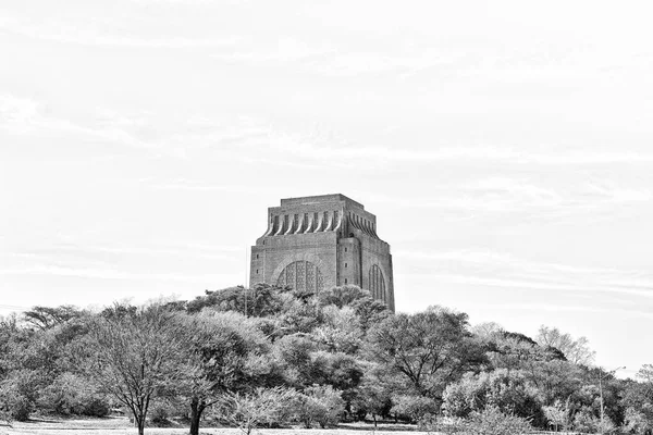 Voortrekker szobor, emlékmű dombon Pretoria — Stock Fotó