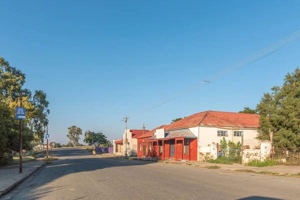 Escena callejera con edificios históricos y antiguos en Winburg — Foto de Stock