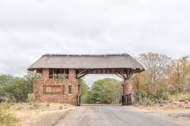 Mopani Dinlenme Kampı giriş kapısı