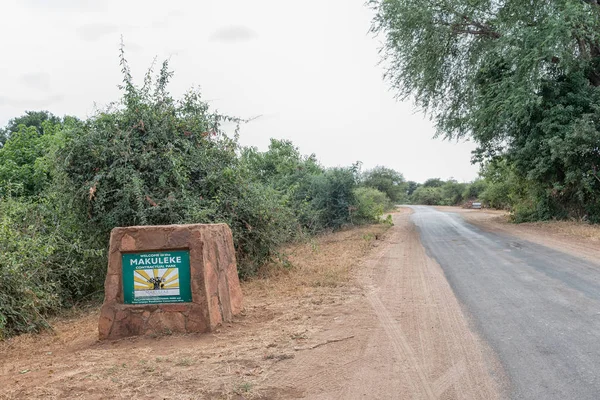 Inizio della sezione contrattuale Makuleke del Kruger National Par — Foto Stock