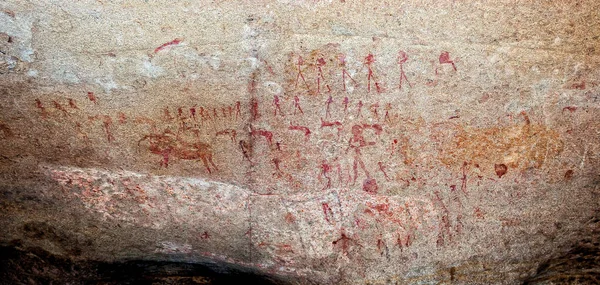 San Gemälde Der Philipps Höhle Ameib Der Erongo Region Namibia — Stockfoto