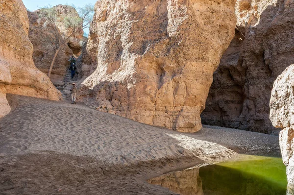 Sesriem Namibia Juni 2011 Binnenkant Van Sesriem Canyon Tsauchab River — Stockfoto