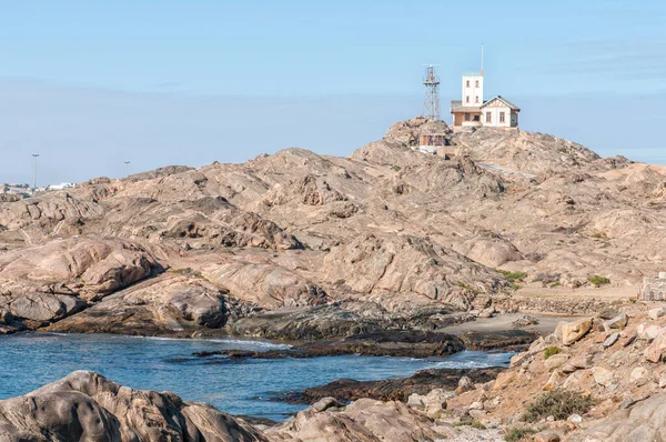 Luderitz Namibia Giugno 2011 Veduta Dello Storico Vecchio Faro Sull — Foto Stock