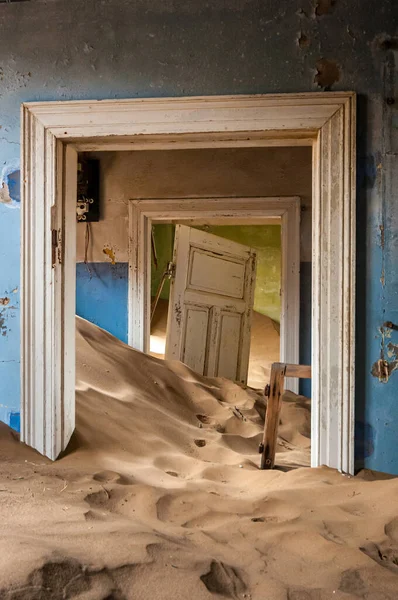 Architettura Decadenza Kolmanskop Una Città Mineraria Abbandonata Vicino Luderitz — Foto Stock