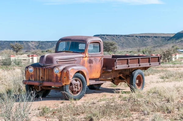 Fish River Canyon Namibia June 2011 Vintage Truck Canyon Roadhouse — Stock Photo, Image