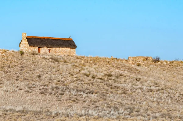 Kgalagadi Transfrontier Park South Africa June 2012 Historic Settler Home — 图库照片