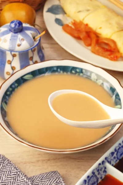 Desayuno Tradicional Taiwanés Arroz Leche Maní —  Fotos de Stock