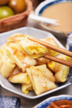 Yumurta Gözleme - Tayvan popüler kahvaltı tabağı 