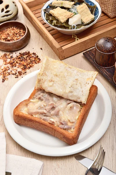 Кофейный Хлеб Знаменитая Закуска Тайнаня Тайване — стоковое фото
