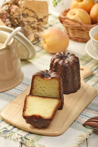 Canele Taart Traditionele Franse Zoete Dessert — Stockfoto