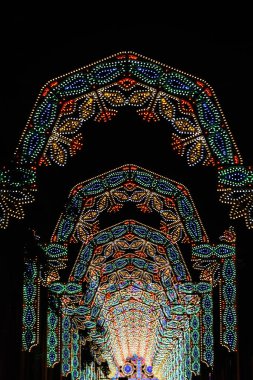 Taipei-6 Şubat, 2019 Taipei, Taipei, Tayvan luminarie ışık Festivali   