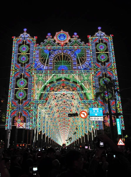 Taipei Feb 2019 Taipei Festival Cahaya Luminarie Taipei Taiwan — Stok Foto