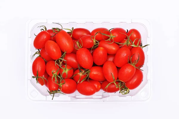 Tomates Cherry Sobre Fondo Blanco — Foto de Stock