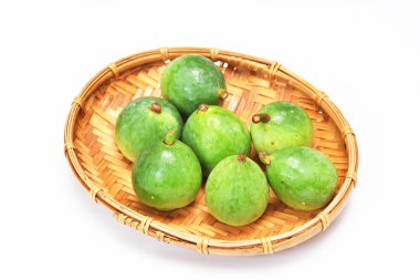  Aiyu jöle meyve beyaz arka plan izole   