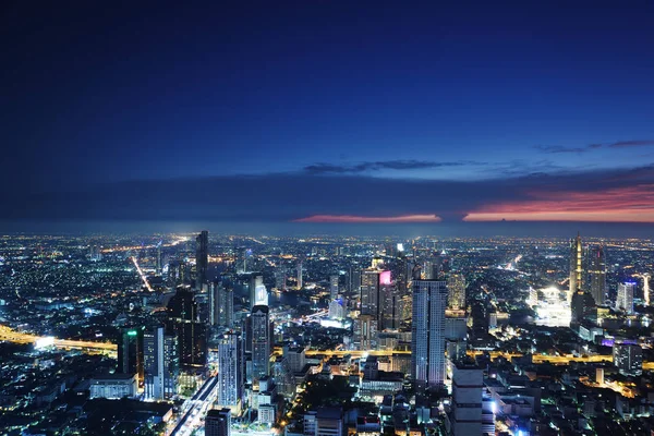 Bangkok Thailandia Aprile 2019 Luce Notturna Bangkok Thailandia Tetto — Foto Stock