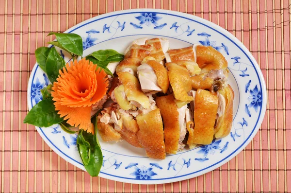 Nakrájené Vařené Kuře Oblíbené Tchajwanské Jídlo — Stock fotografie