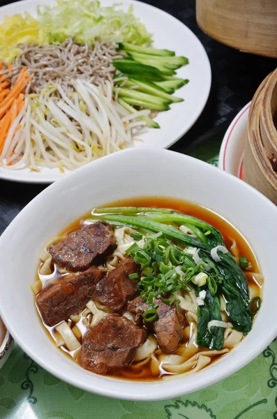 Braised Beef Noodles Een Populair Gerecht Taiwan — Stockfoto