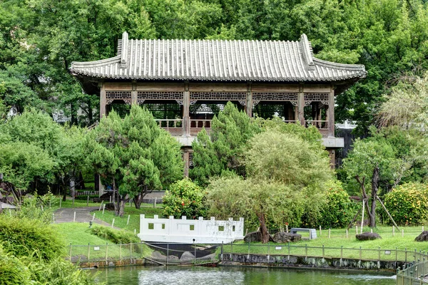 Taipei Taiwan Junio 2020 Zhishan Garden Jardín Chino Tradicional Ubicado — Foto de Stock