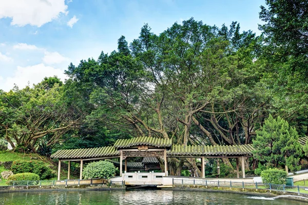 Taipei Taiwan Juni 2020 Zhishan Garden Een Traditionele Chinese Tuin — Stockfoto