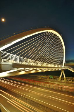 Hsiang-Shan 'daki harp köprüsü, Hsin-Chu Şehri, Tayvan                                                                                                                                                                 