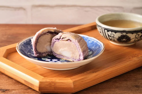 Taiwan Heerlijk Dessert Taro Gebak — Stockfoto