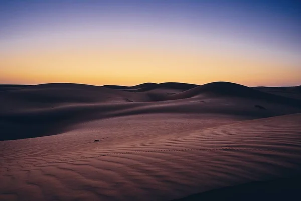 Sand Dunes Sky Sunrise Desert Wahiba Sands Oman — Stock Photo, Image