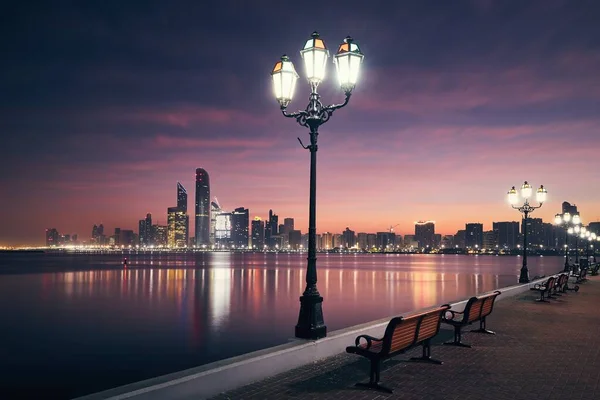 Skyline Urbain Avec Des Gratte Ciel Beau Lever Soleil Paysage — Photo