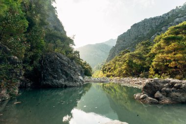 Dağlar, Göynük Canyo, Kemer, Antalya İli, güneybatı Türkiye'de harika doğa