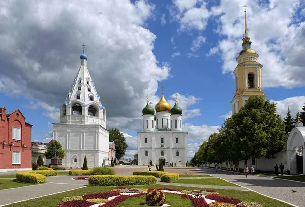 Kolomna Rusko Červen 2018 Pohled Náměstí Starém Kolomna Kremlu Mezník — Stock fotografie