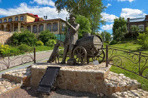 Kolomna Rusland Juni 2018 Monument Een Drager Van Water Vodovoz — Stockfoto