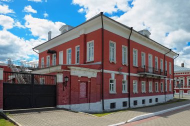 Kolomna, Rusya - 09 Haziran, 2018: görünüm, Kolomna Müzesi, Yerel irfan, eski Lazhechnikov Manor tüccar, 19. yüzyıl, işareti