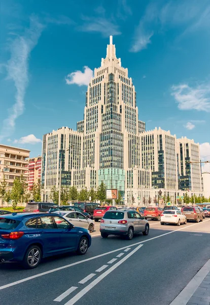 Moscow Russia July 2019 Modern Multifunctional Business Center Oruzheiny Built — Stock Photo, Image
