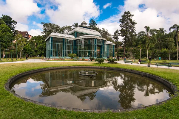 Petropolis Brazylia Maja 2018 Szkło Stal Crystal Palace — Zdjęcie stockowe