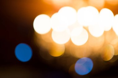 Bokeh soyut arka plan şehir ışıkları