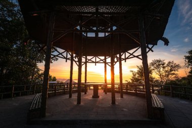 Ünlü bakış açısı Rio de Janeiro, gündoğumu, Rio de Janeiro, Brezilya göre Çin görüntüle (Vista Chinesa)