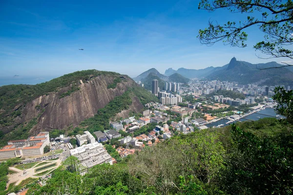 Vista Aérea Cidade Rio Janeiro Lindas Montanhas — Fotografia de Stock