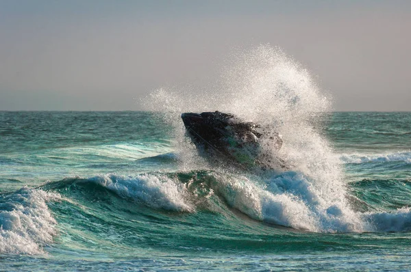 Jet Ski Fali Wody Plamy Ocean — Zdjęcie stockowe