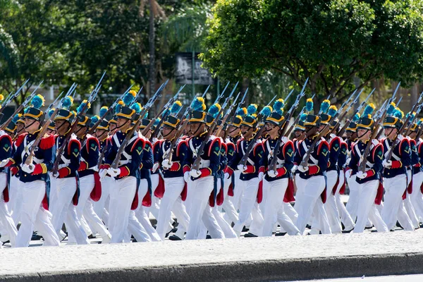 Rio Janeiro Brazílie Září 2018 Vojenská Přehlídka Občanské Slaví Nezávislost — Stock fotografie