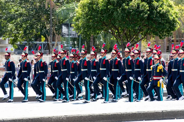 Rio Janeiro Brasil Setembro 2018 Desfile Cívico Militar Celebrando Independência — Fotografia de Stock