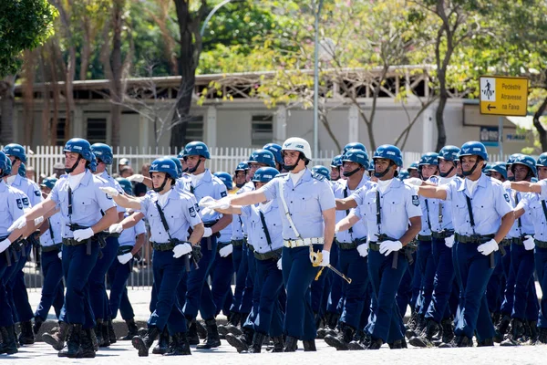 Ρίο Ντε Τζανέιρο Βραζιλία Σεπτεμβρίου 2018 Στρατιωτική Παρέλαση Civic Γιορτάζει — Φωτογραφία Αρχείου