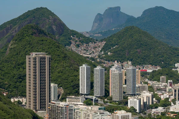 Budovy Hory Rio Janeiro Brazi — Stock fotografie