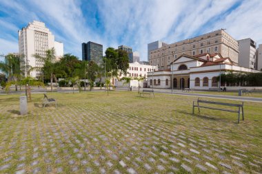 Rio de Janeiro Şehir Merkezi 'nde 15 Kasım Meydanı boş