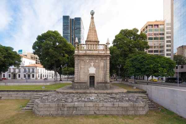 Antigua Fuente Centro Ciudad Río Janeiro — Foto de Stock