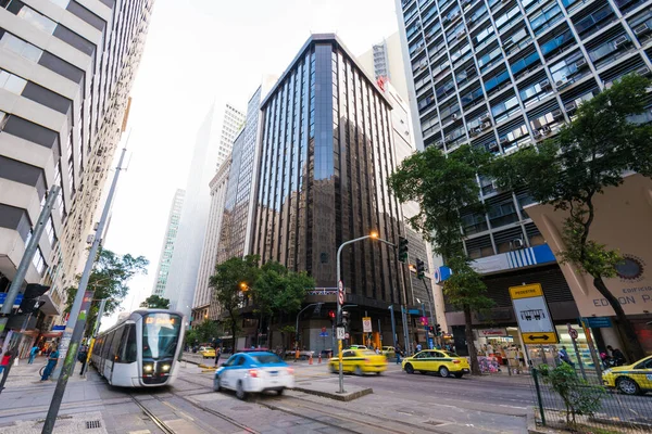 Río Janeiro Brasil Julio 2020 Tráfico Avenida Rio Branco Centro — Foto de Stock