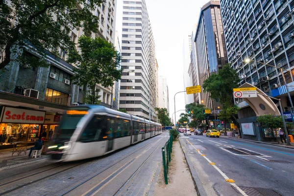 Río Janeiro Brasil Julio 2020 Tráfico Avenida Rio Branco Centro — Foto de Stock