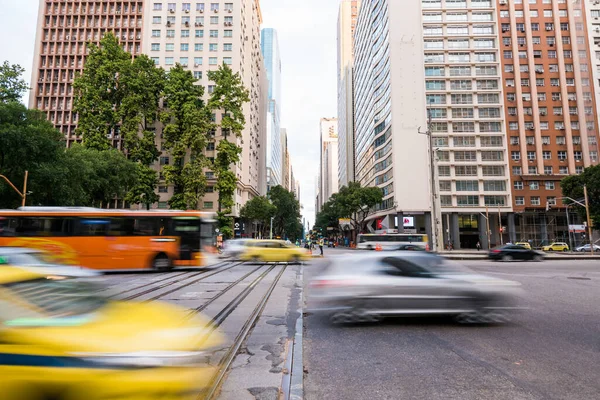 Río Janeiro Brasil Julio 2020 Tráfico Avenida Presidente Vargas Centro — Foto de Stock