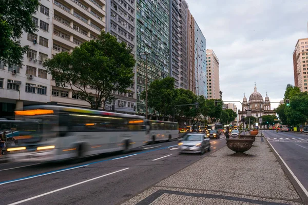 Rio Janeiro Brasilien Juli 2020 Trafiken Presidente Vargas Aveny Centrum — Stockfoto